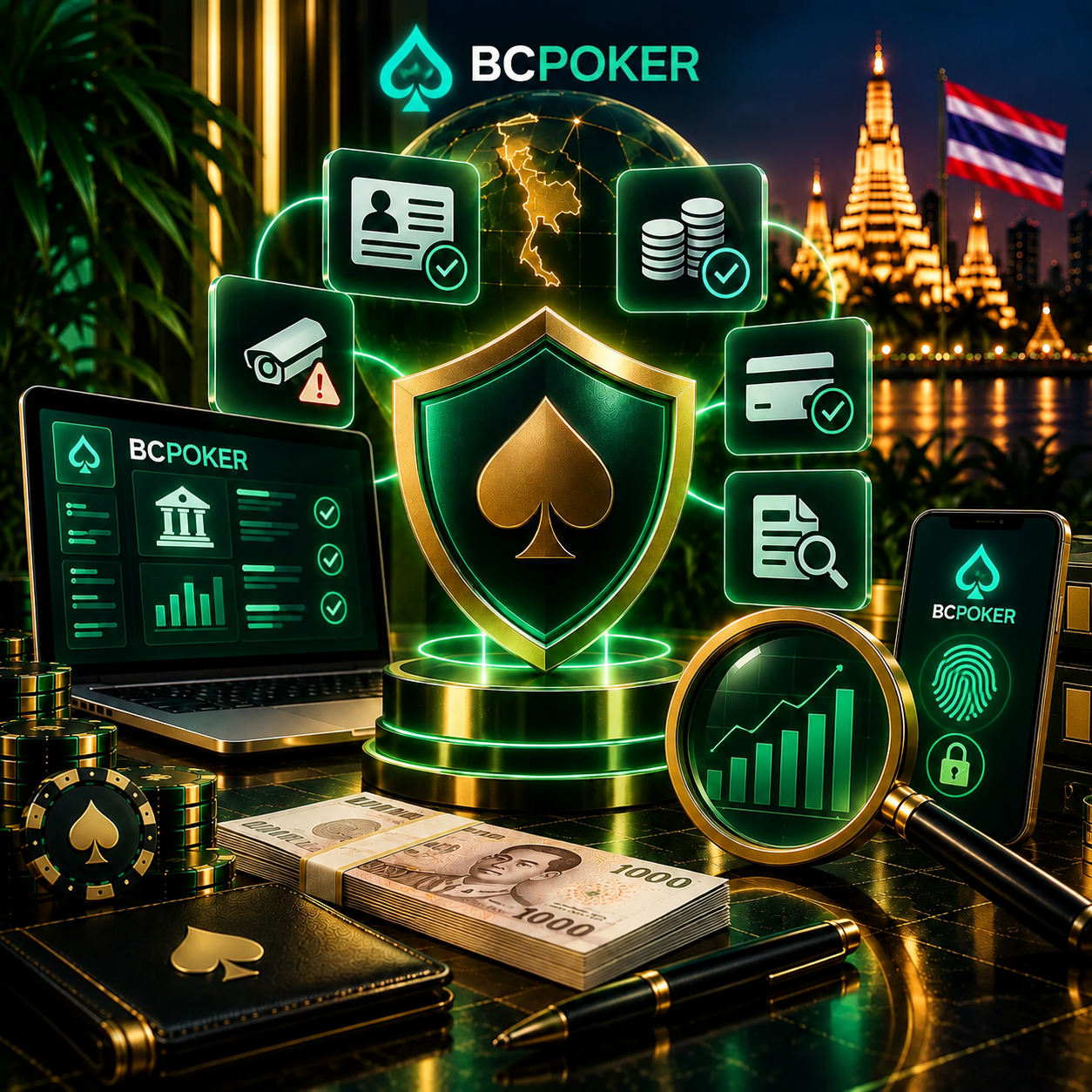 BCPoker Thailand AML compliance banner