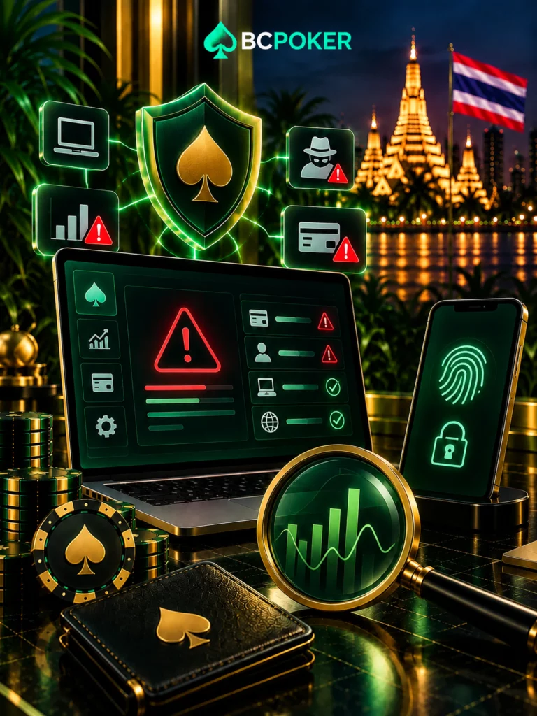 BCPoker Thailand suspicious activity checks