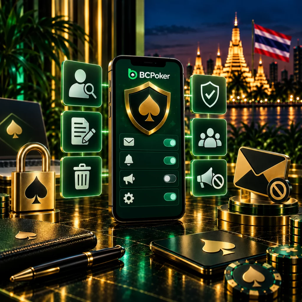 BCPoker Thailand privacy rights choices